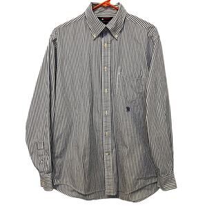 Tommy Hilfiger Striped Button Down Shirt Medium Mens